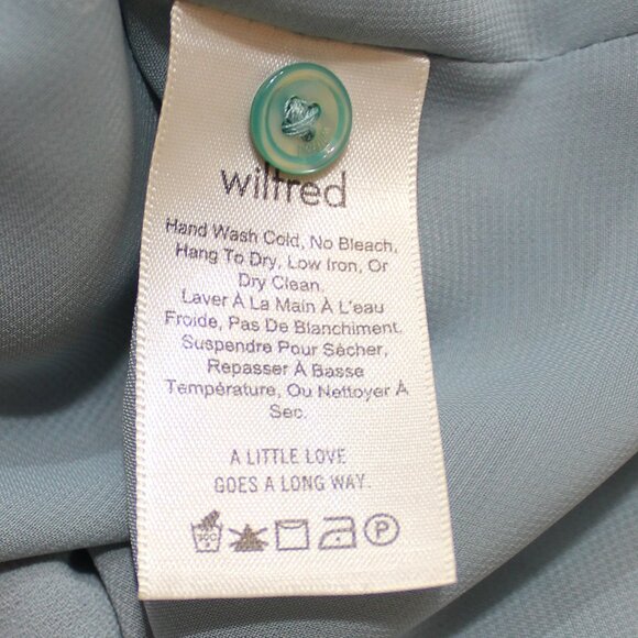 Aritzia Wilfred Ninette Ruffle Dress  Cocktail, Contemporary cobalt blue size M - Picture 10 of 11